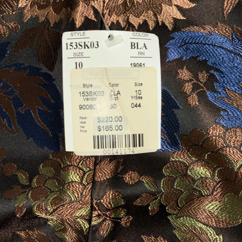 NWT DD Collection Iridescent Satin- feel Jacquard Pencil Skirt Mobwife Vibes